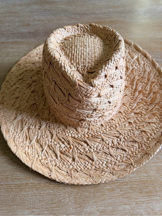 Wide-Brim Straw Hat - Natural main image 6